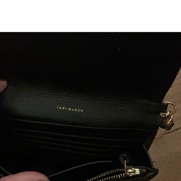 Preloved- Tory Burch Tory Burch Thea Black Crossbody Bag Wallet Clutch Purse - Picture 8 of 10
